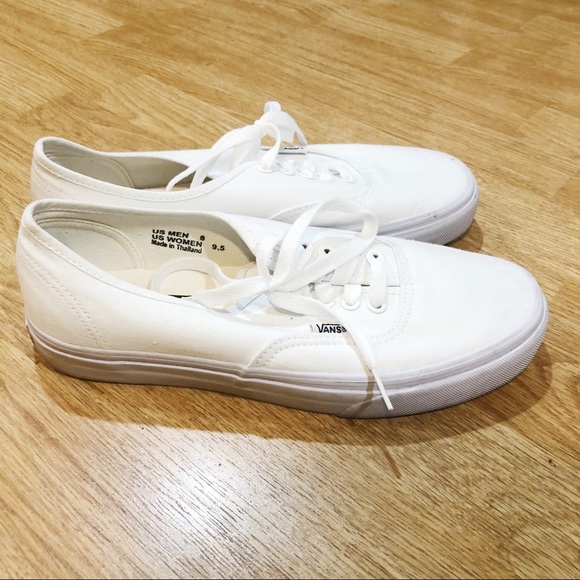‼️ SOLD ‼️ Unisex Authentic True White Vans - Picture 3 of 3